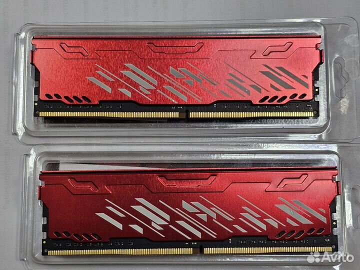 Juhor Desktop DDR4 32GB (16GB*2) 3200MHz Red