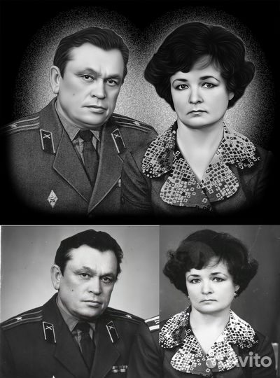 Ретушь фото на памятник