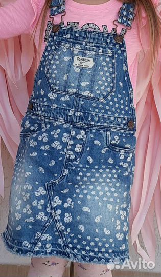 Комбинезон,сарафан джинсовые Ошкош оригинал