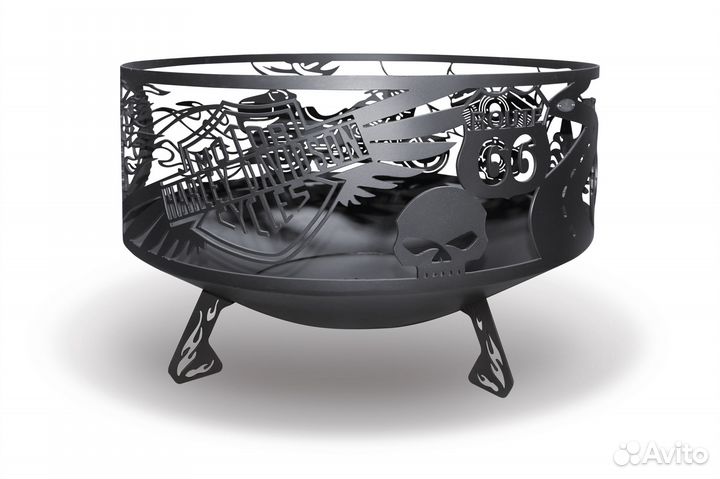 Костровая чаша Харлей - D 80 см, конусное дно