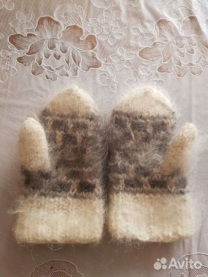 Варежки пуховые