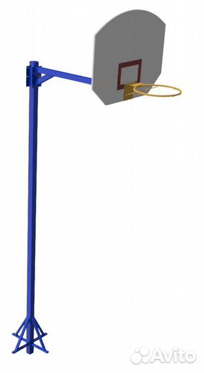 Стойка баскетбольная уличная, с регулировкой поло