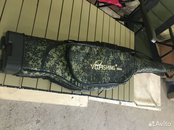 Чехол для удилищ жесткий. Новый