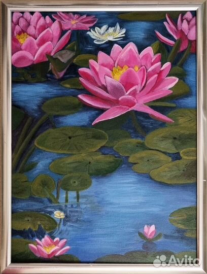 Картина лилии