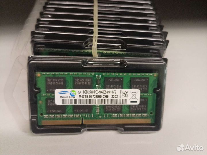 Новая память Samsung ddr3 8gb PC-10600 1.5 ноутбук