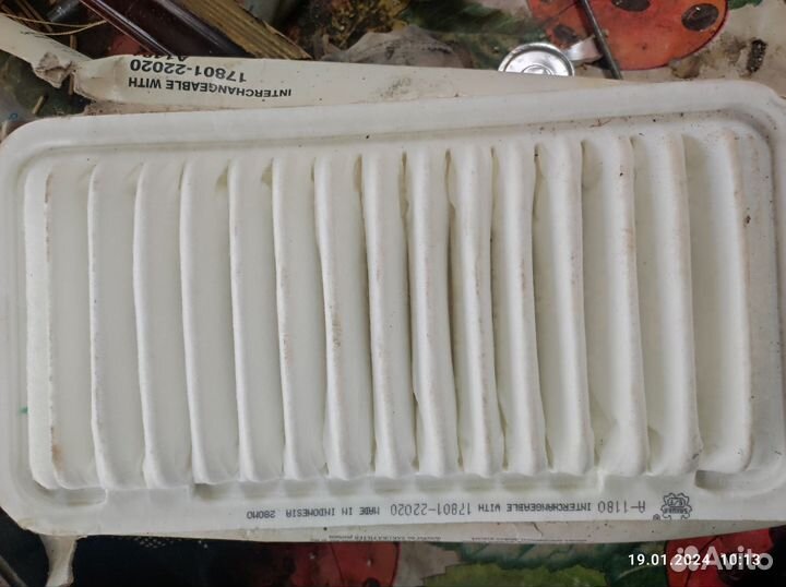 Воздушный фильтр и колодки