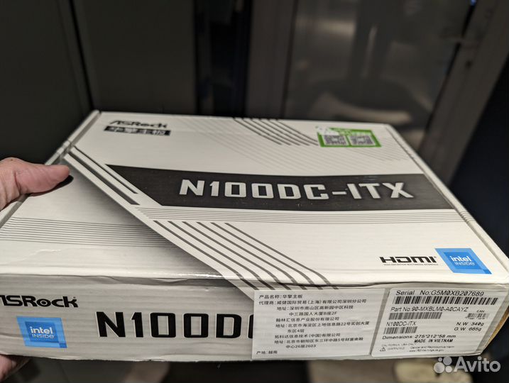 Материнская плата asrock N100DC-ITX