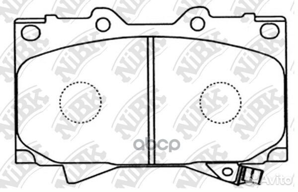 Колодки передние (toyota land cruiser 4.2D 9098