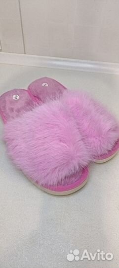 Меховые тапочки