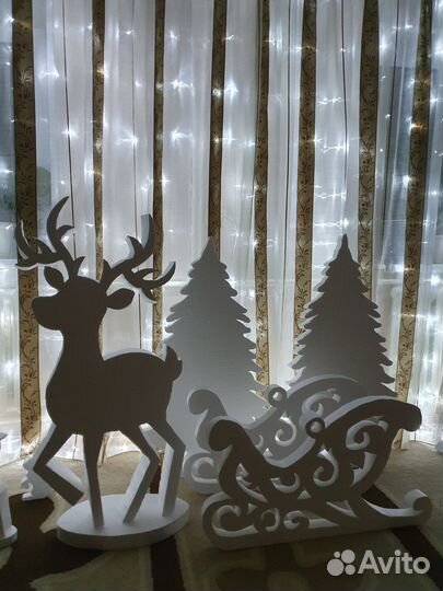 Новогодние фигуры из пенопласта