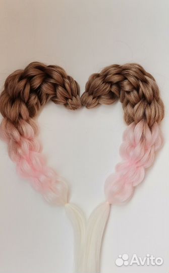 3д косы съемные (пара)