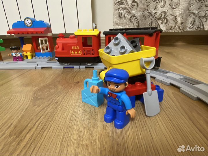 Конструктор lego duplo поезд на паровой тяге(10874