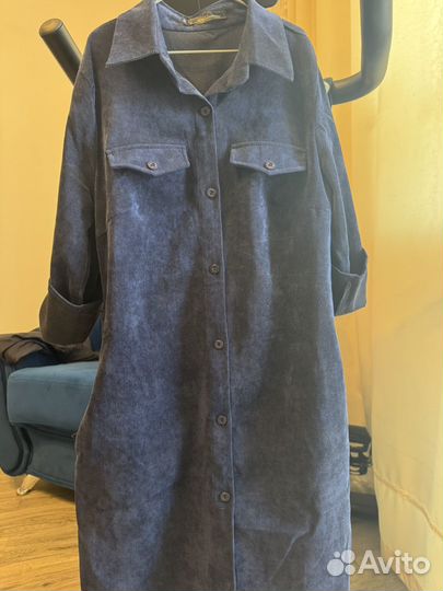 Платье вельветовое женское