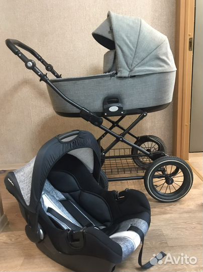 Коляска- люлька Roan bass+ автолюлька nania beone