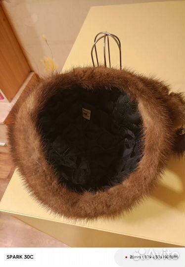 Шапка зимняя женская норковая 56 р