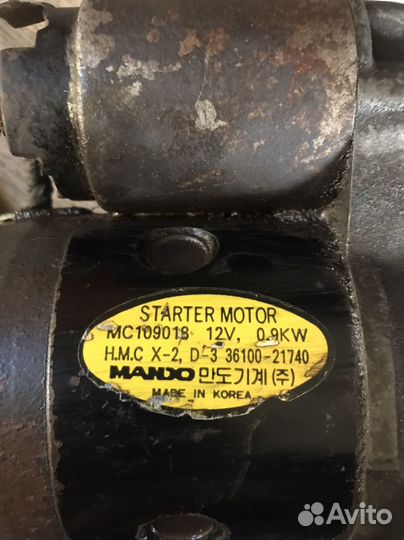 Стартер hyundai accent