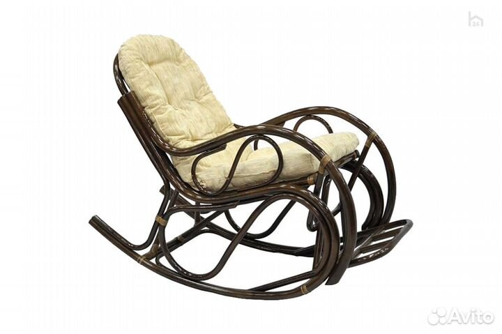 Кресло-качалка с подножкой Classic Rattan