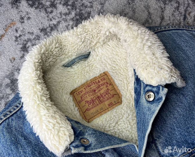 Джинсовая куртка levis sherpa