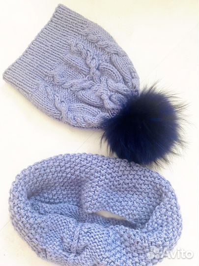 Одежда для девочки- шапка+снуд