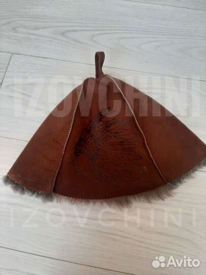 Банная шапка из овчины