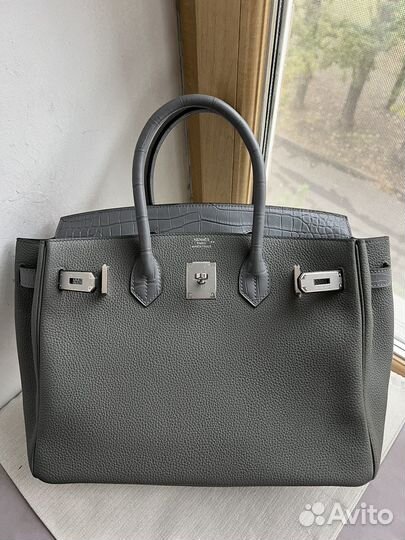 Сумка Hermes birkin 30 touch gris