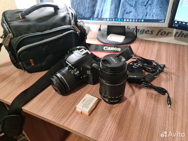 Canon EOS 600D (18-55) + доп. объектив 55-250