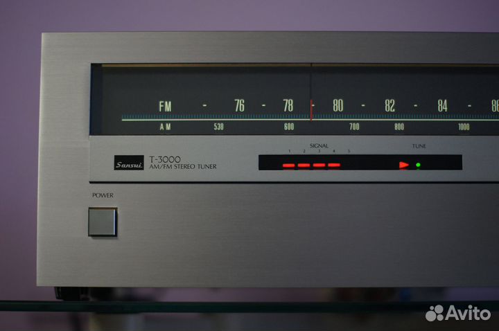 Винтажный, аналоговый тюнер Sansui T-3000, 108FM