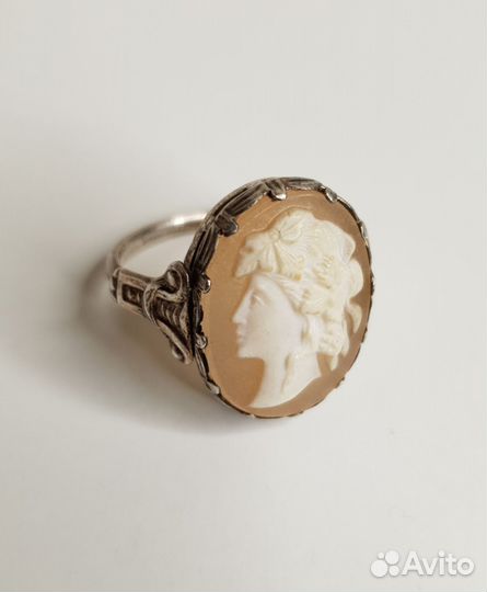 Серебряное кольцо, 875 проба,ссср, 