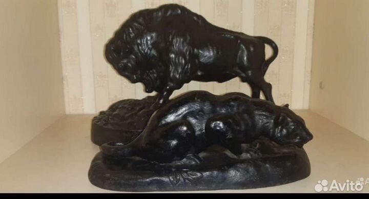 Зубр. Львица. Касли. Каслинское литьё