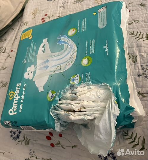 Подгузники pampers new baby-dry 1