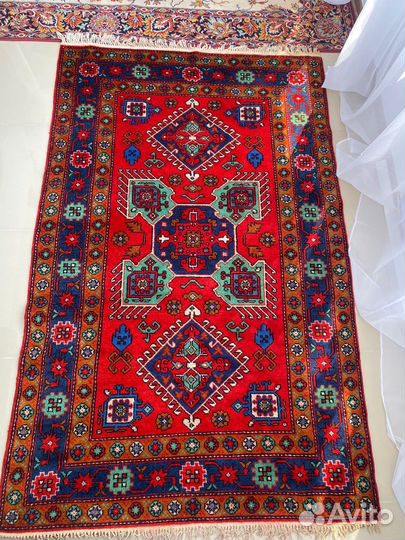 Винтажный шерстяной ковер 240*150