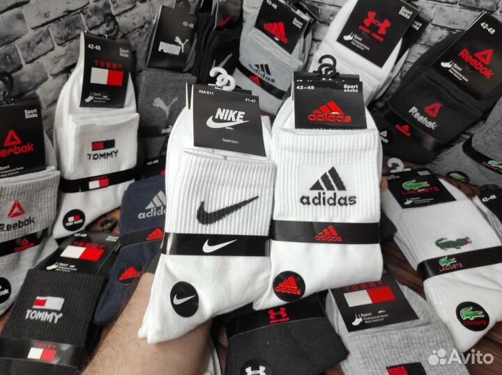Носки Nike Adidas Reebok Lacoste Puma Tommy