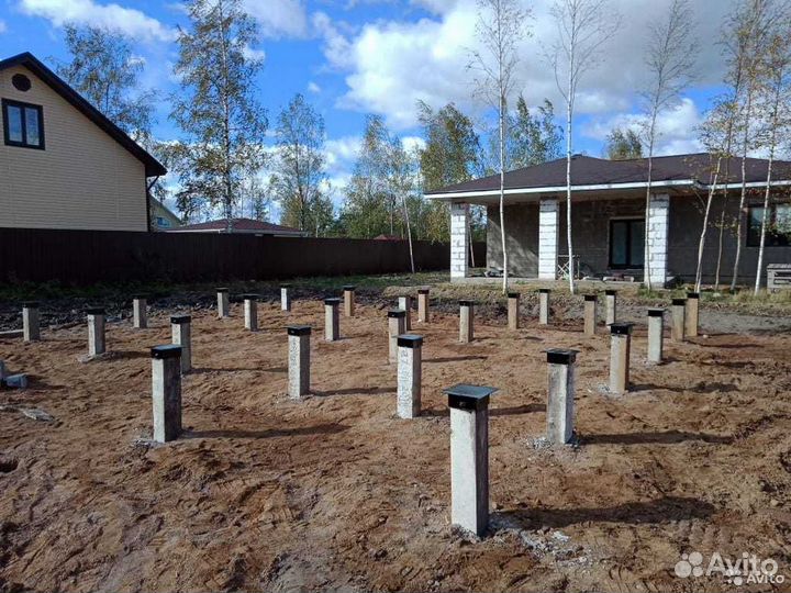 Железобетонные сваи. Свайный фундамент