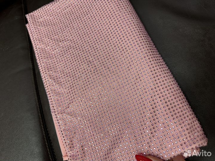 Отрез ткани стразы сваровски solangel