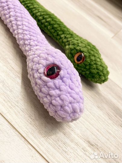 Вязанные игрушки змейки