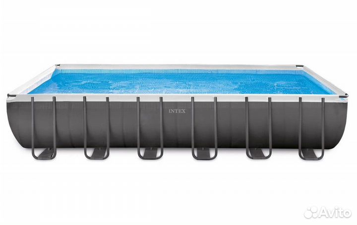 Каркасный бассейн прямоугольный большой
