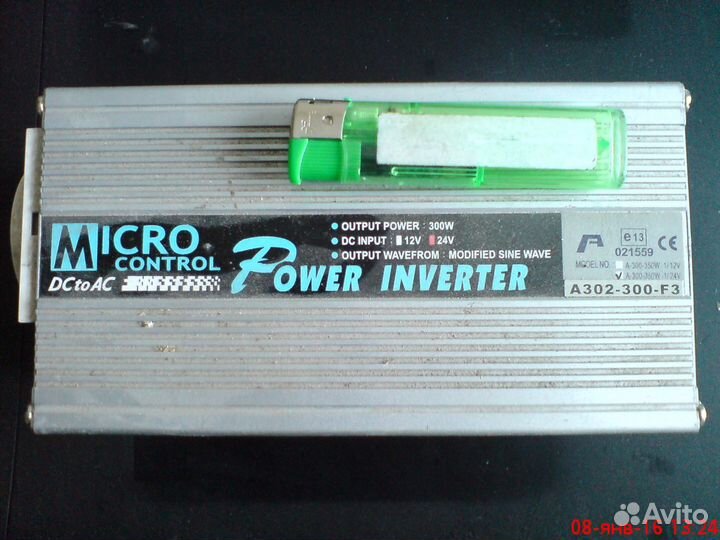 Инвертор Mean Well A302-300-F3 24В-220В
