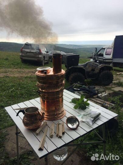 Самовар 4 литра на дровах