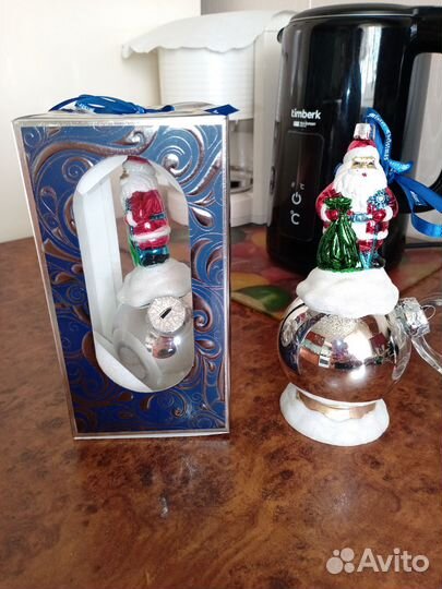 Елочные игрушки новая дед мороз на шаре