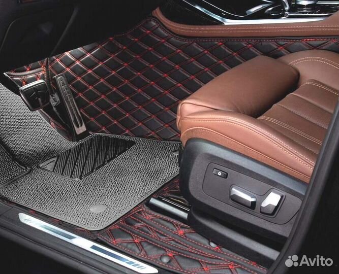 3D Коврики Geely Салон Багажник из Экокожи