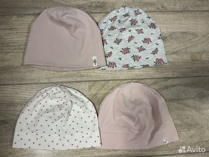 Шапочки для девочки 5 штук hm 86-92