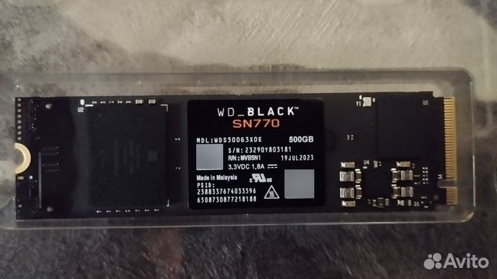 Western Digital WD Black SN770 500 GB nvme M.2 SSD