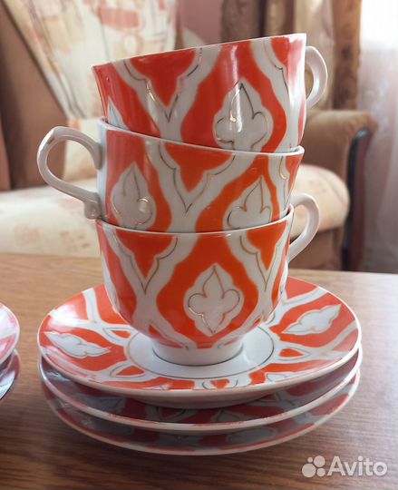 Редкий набор чайных пар 20 века
