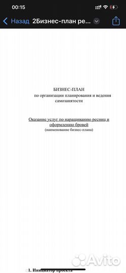 Одобренный бизнес план для соц контракта