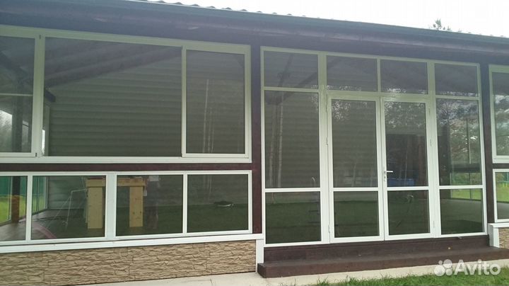 Остекление терассы с отделкой
