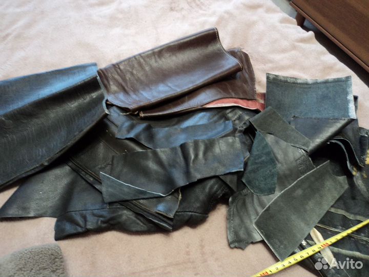 Кусочки натур кожи