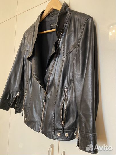 Кожаная куртка натуральная косуха 44-46