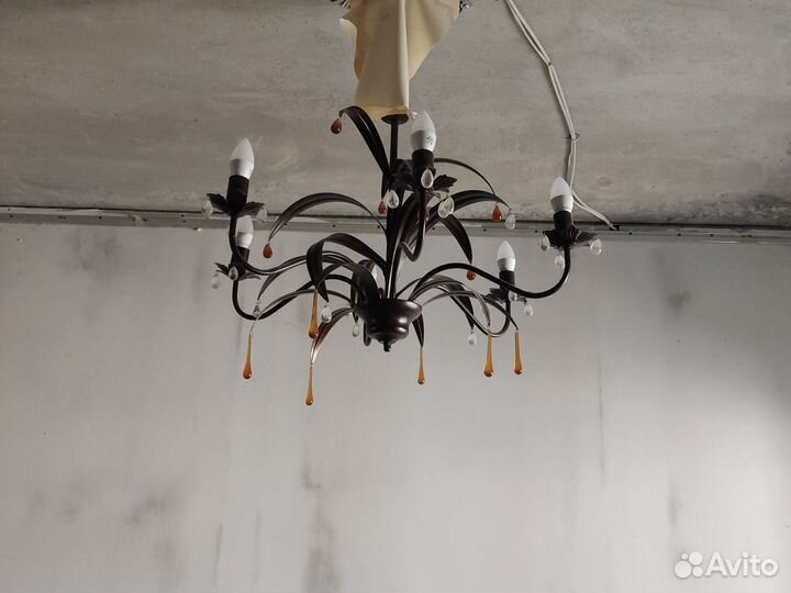 Люстра потолочная подвесная бу