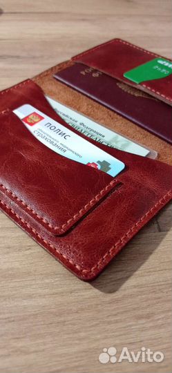 Обложка на паспорт из натуральной кожи