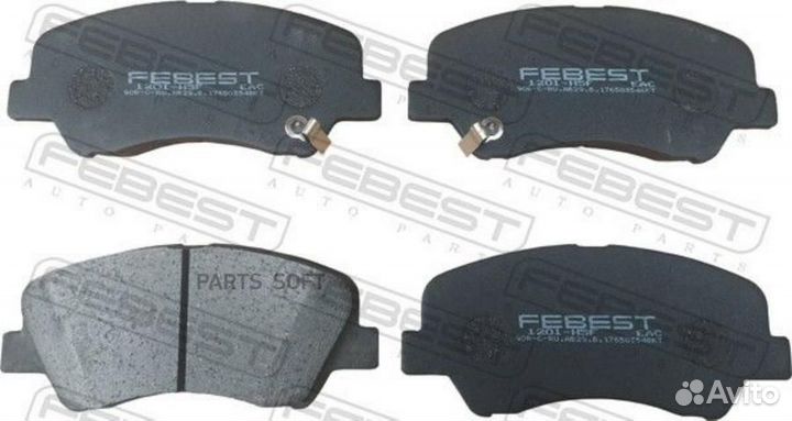 Febest 1201-H5F колодки тормозные передние комплек